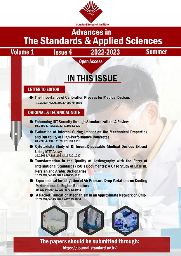 Advances in the Standards & Applied Sciences